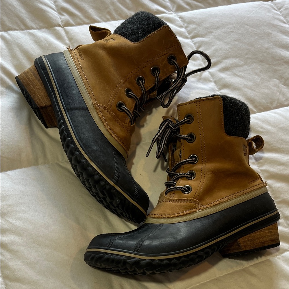 Sorel Short Duck Boots Ankle Booties - Picture 2 of 11